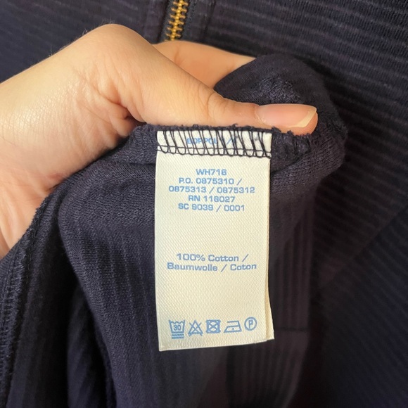 Boden Dark Blue 3/4 Sleeve Dress - Picture 4 of 6